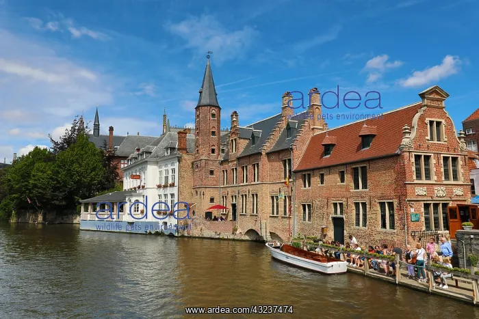 : Quay of the Rosary or Rozenhoedkaai, Bruges, Belgium : Quay of the Rosary or Rozenhoedkaai, Bruges, Belgium