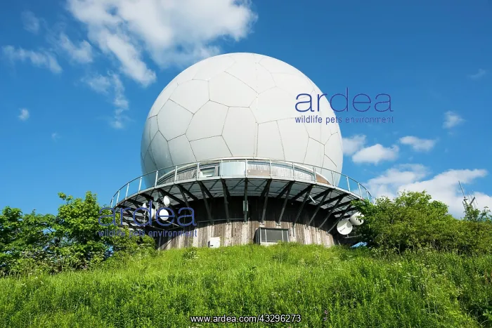 : Former radar dome, radome, today a viewing platform : Former radar dome, radome, today a viewing platform