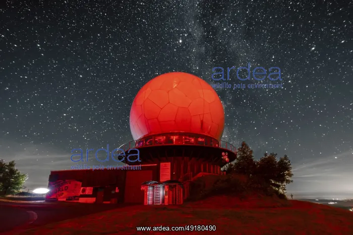 : Radome Radar dome meets Milky Way : Radome Radar dome meets Milky Way