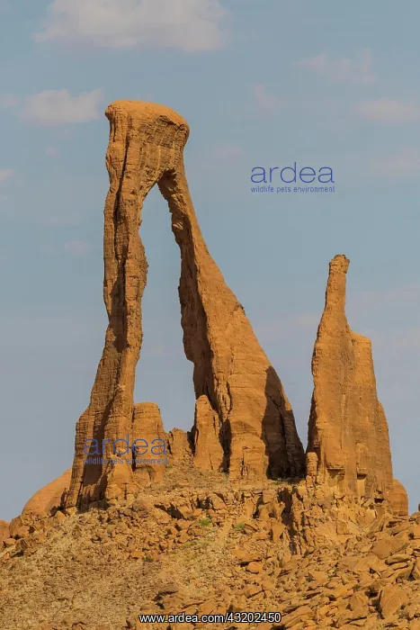 : Ragged rock arch, Ennedi Plateau, Chad, Africa : Ragged rock arch, Ennedi Plateau, Chad, Africa