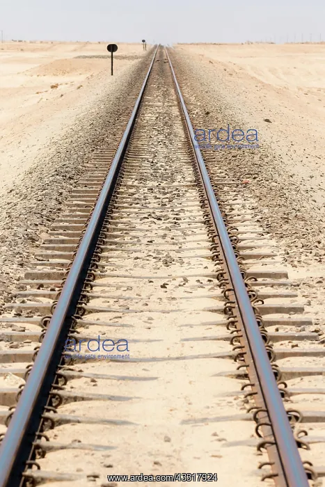 : Railway tracks through the desert, Namib-Naukluft : Railway tracks through the desert, Namib-Naukluft