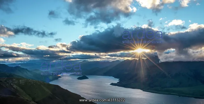 : Last rays of sun shining through cloudy sky, view : Last rays of sun shining through cloudy sky, view