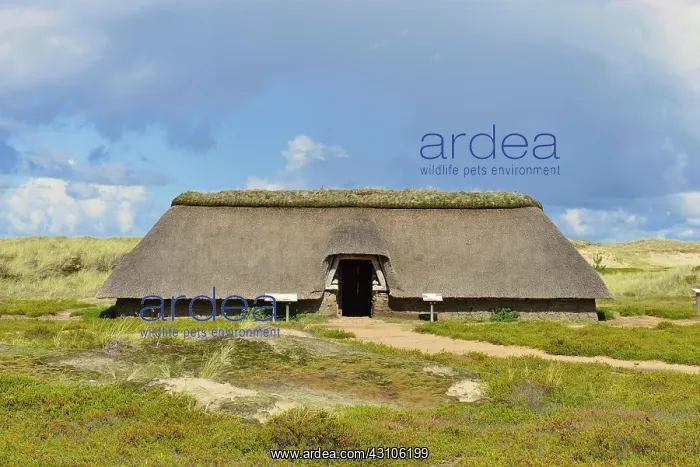 : Reconstructed Iron Age House, Place Nebel, Amrum : Reconstructed Iron Age House, Place Nebel, Amrum