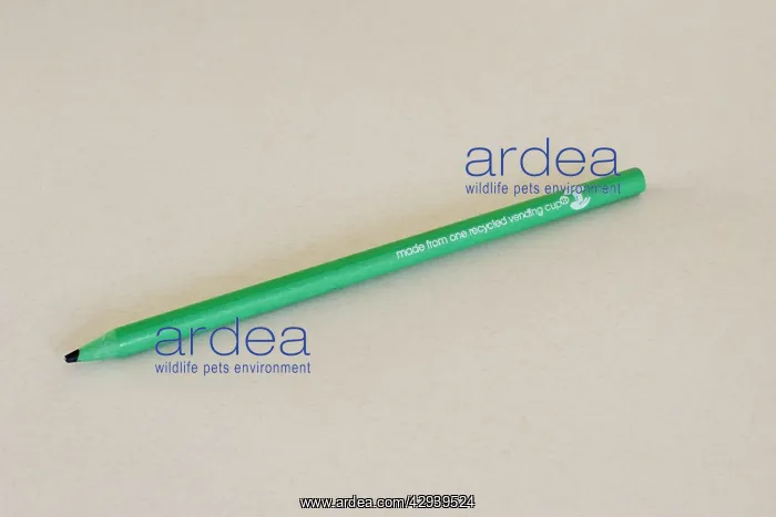 : Recycled pencil made from plastic vending cups : Recycled pencil made from plastic vending cups
