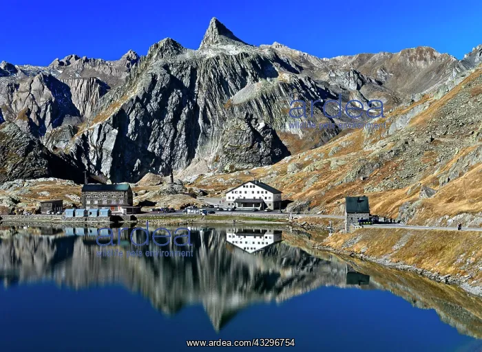 : Reflection in the Lac du Grand St. Bernard mountain : Reflection in the Lac du Grand St. Bernard mountain