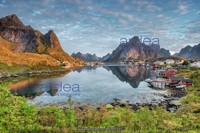 : Reine, Lofoten, Nordland, Norway, Europe : Reine, Lofoten, Nordland, Norway, Europe