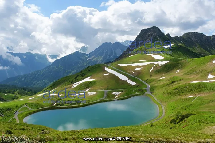 : Reservoir at the Kanzelwand, 2036m, Allgcu Alps : Reservoir at the Kanzelwand, 2036m, Allgcu Alps