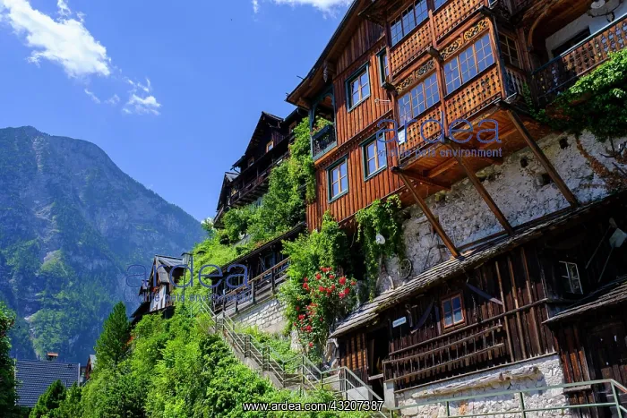 : Residential buildings, Hallstatt am Hallstctter : Residential buildings, Hallstatt am Hallstctter