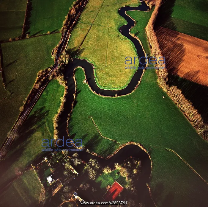 : RIVERS - aerial view downstream of the river Thames : RIVERS - aerial view downstream of the river Thames