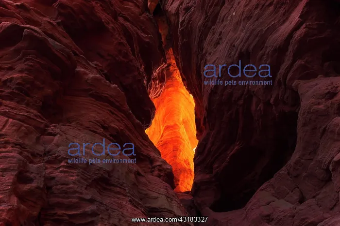 : Rock formation of sandstone at light incidence : Rock formation of sandstone at light incidence