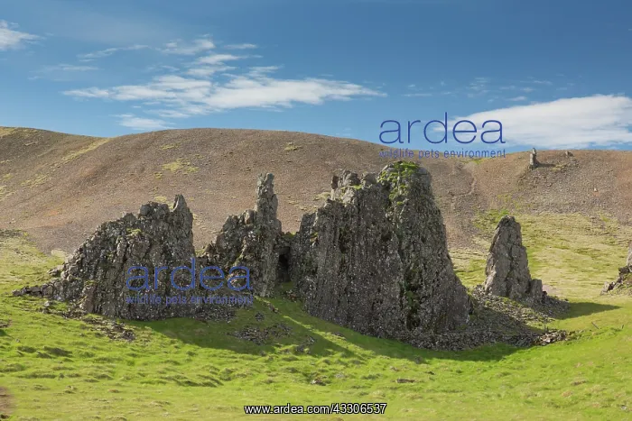 : Rock formation Thvotta - Austurland - Iceland : Rock formation Thvotta - Austurland - Iceland