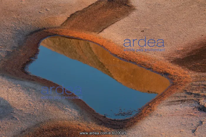 : Rock Formations with reflections in water : Rock Formations with reflections in water