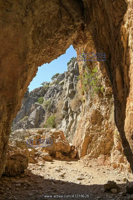: Rock Gate, Imbros Gorge, Crete, Greece, Europe : Rock Gate, Imbros Gorge, Crete, Greece, Europe