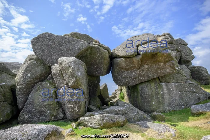 : Rock windows at the Bonehill Rocks, Dartmoor NP : Rock windows at the Bonehill Rocks, Dartmoor NP