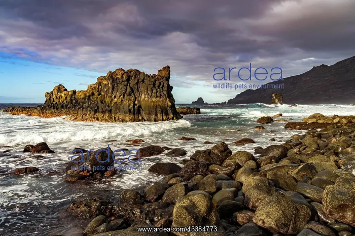 : Rocks on the coast near La Maceta, El Hierro, Canary : Rocks on the coast near La Maceta, El Hierro, Canary