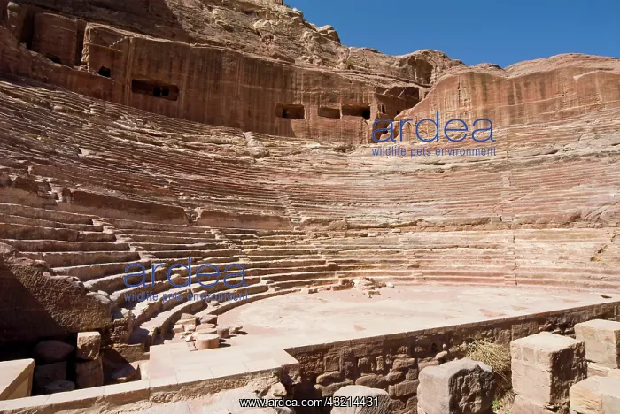 : Roman Amphitheatre, Petra, UNESCO World : Roman Amphitheatre, Petra, UNESCO World
