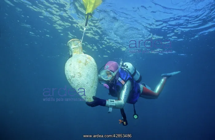  : Roman wine Amphora at Le Dramont, France, Mediterranean