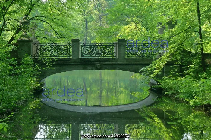 : Romantic bridge - in baroque style reflecting in : Romantic bridge - in baroque style reflecting in