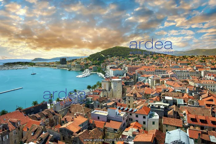 : Roof tops of the medieval city of Split, Croatia : Roof tops of the medieval city of Split, Croatia