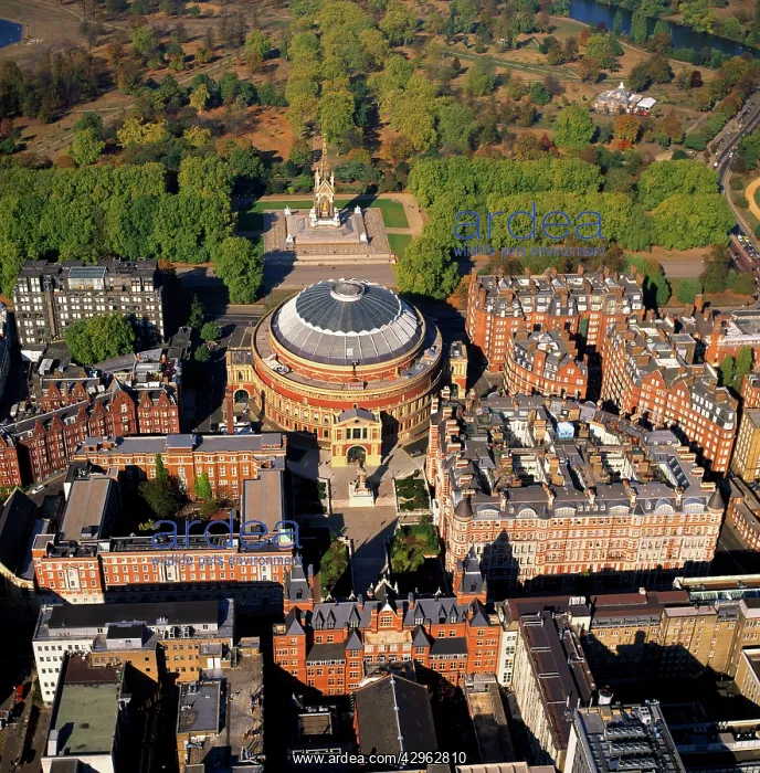  : Royal Albert Hall (an arts venue) and Albert Memorial