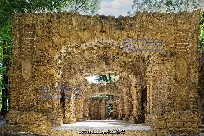 : Ruin theatre or grotto theatre, open-air theatre : Ruin theatre or grotto theatre, open-air theatre