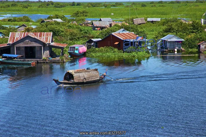 : Rural scene, Tonle Sap Lake, Siem Reap : Rural scene, Tonle Sap Lake, Siem Reap