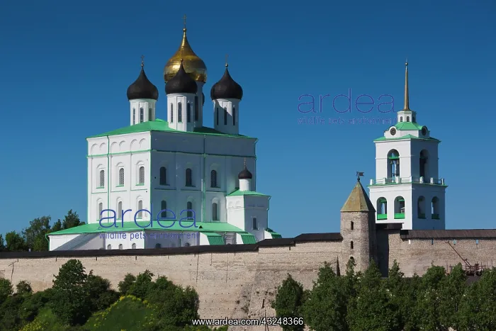 : Russia, Pskovskaya Oblast, Pskov, elevated : Russia, Pskovskaya Oblast, Pskov, elevated