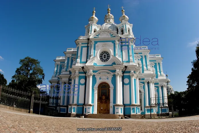 : Russia, St. Petersburg. Smolny Cathedral : Russia, St. Petersburg. Smolny Cathedral