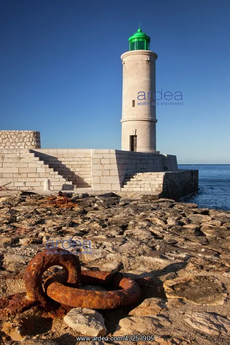: Rusted iron ring below the Cassis Lighthouse : Rusted iron ring below the Cassis Lighthouse