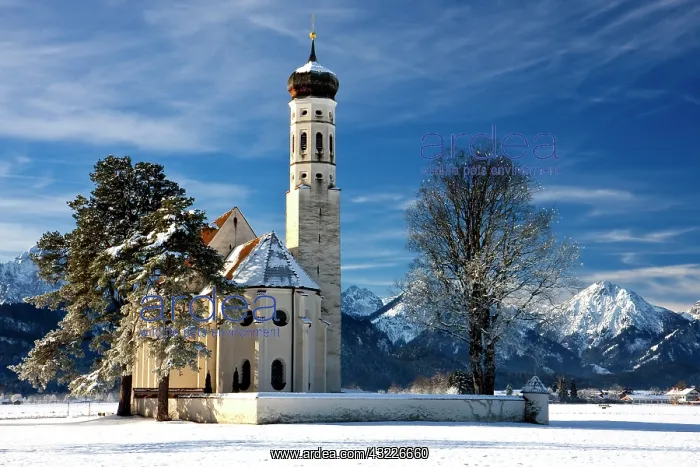 : Saint Coloman Church near Fussen, Bavaria : Saint Coloman Church near Fussen, Bavaria