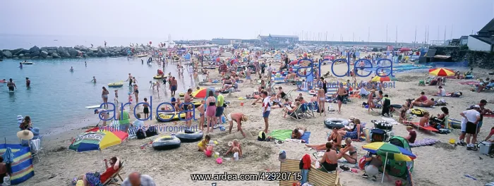 : Sand BEACH - in peak holiday season : Sand BEACH - in peak holiday season