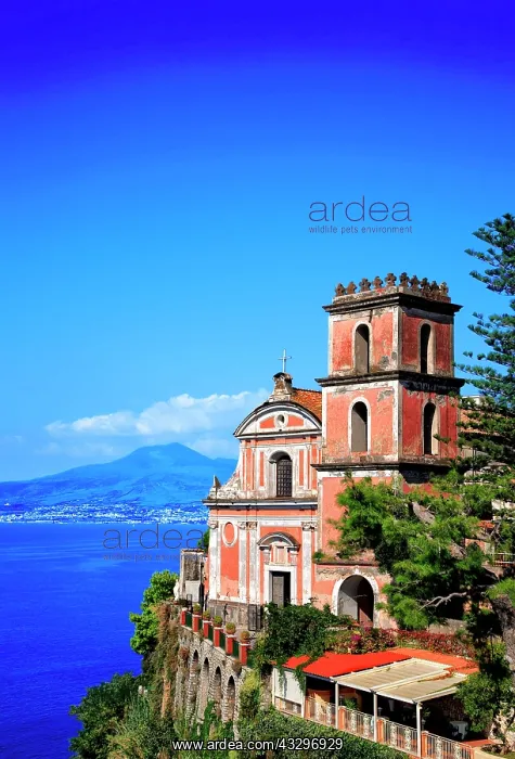 : Santissima Annunziata church, Vico Equense, at back : Santissima Annunziata church, Vico Equense, at back