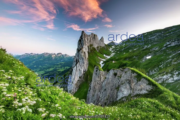 : Saxer Lacke, evening mood, Alpstein, Appenzell : Saxer Lacke, evening mood, Alpstein, Appenzell