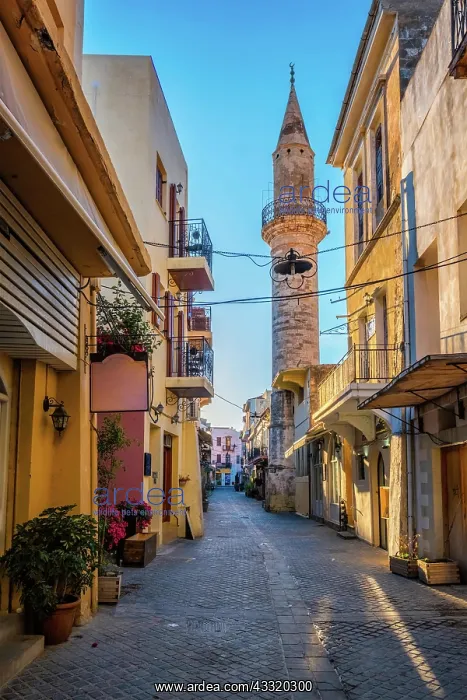  : Scenic picturesque streets of Chania venetian town