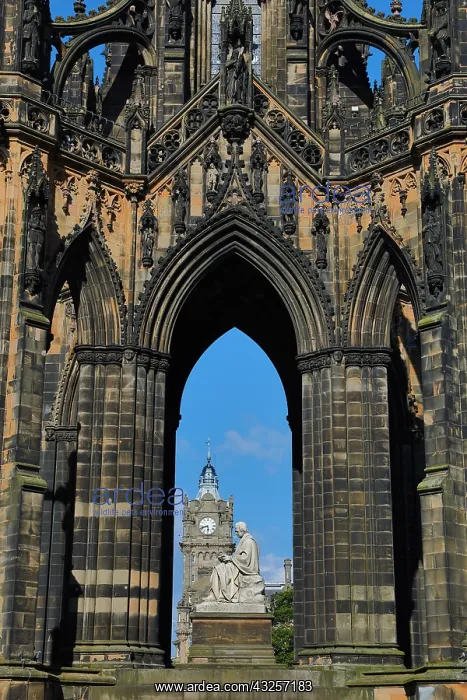 : The Scott Monument in the Prince's Street Gardens : The Scott Monument in the Prince's Street Gardens