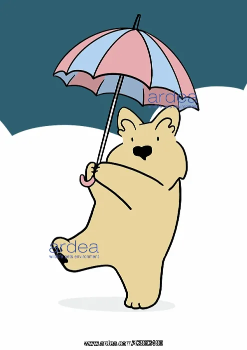 : Scottie Dog with Umbrella : Scottie Dog with Umbrella