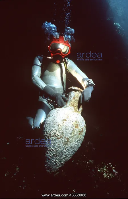 : Scuba Diver - With Roman amphora : Scuba Diver - With Roman amphora