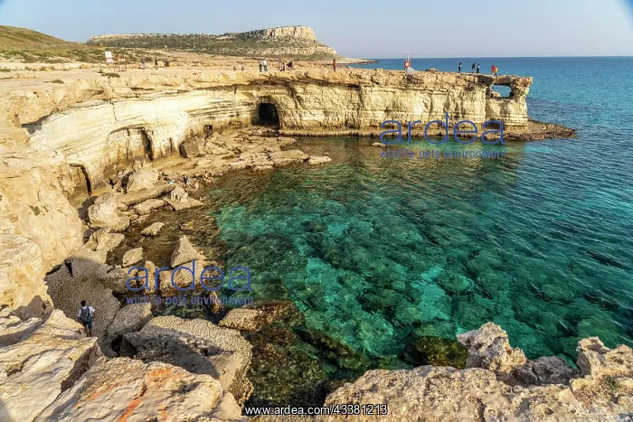 : Sea Caves, coast with cliffs and caves near Agia : Sea Caves, coast with cliffs and caves near Agia