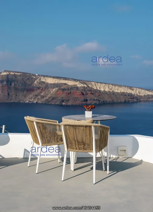 : Sea view from terrace with chairs and table, Ia : Sea view from terrace with chairs and table, Ia