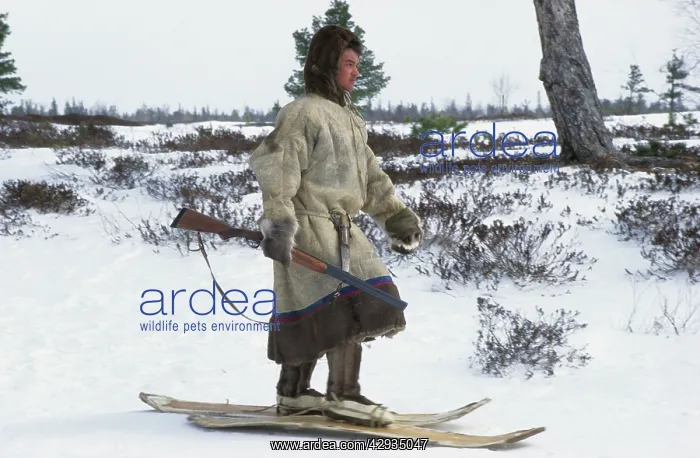 : Selkup-hunter - Traditional hunting gear of a Selkup : Selkup-hunter - Traditional hunting gear of a Selkup