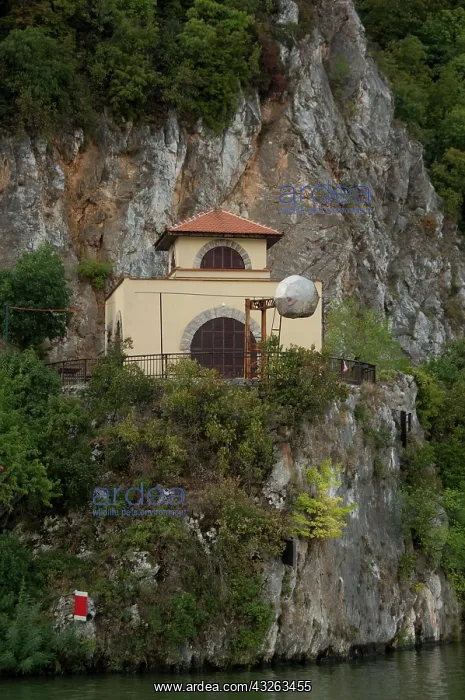 : Serbia, along the Danube River Gorge in : Serbia, along the Danube River Gorge in