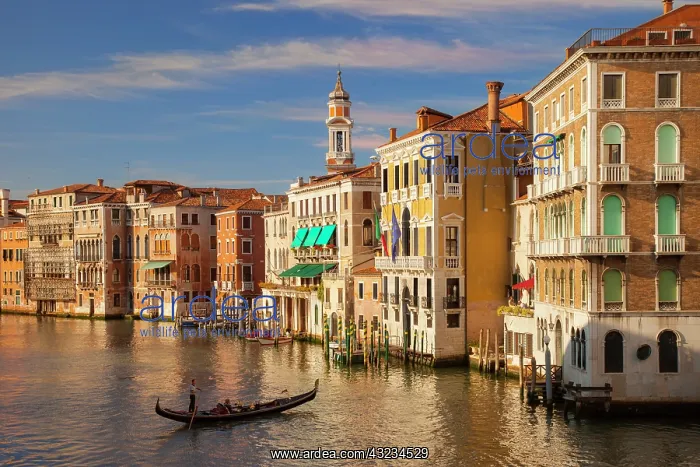 : Setting sunlight on the buildings along : Setting sunlight on the buildings along