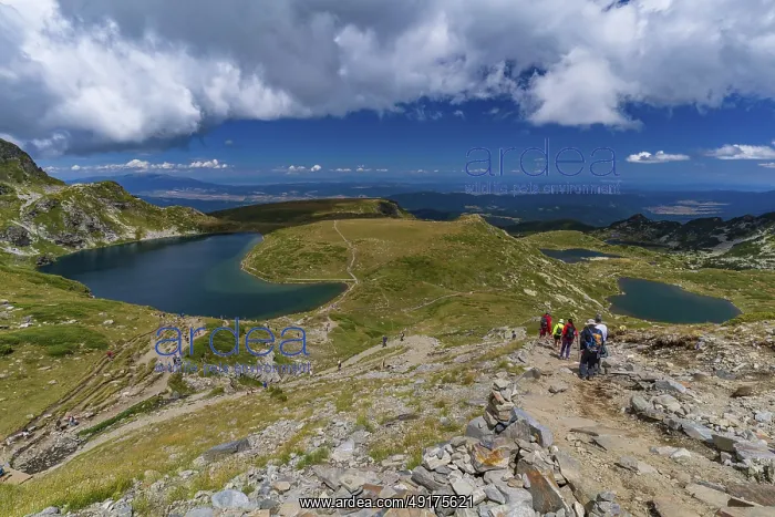 : The Seven Rila Lakes in the Rila Mountain : The Seven Rila Lakes in the Rila Mountain