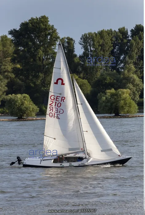 : SG, S, Sport, Segelboot auf dem Rhein vor R??desheim : SG, S, Sport, Segelboot auf dem Rhein vor R??desheim