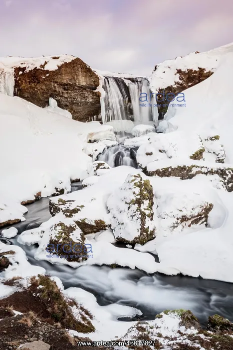 : Sheep's Waterfall at Snow, West Iceland, Vesturland : Sheep's Waterfall at Snow, West Iceland, Vesturland