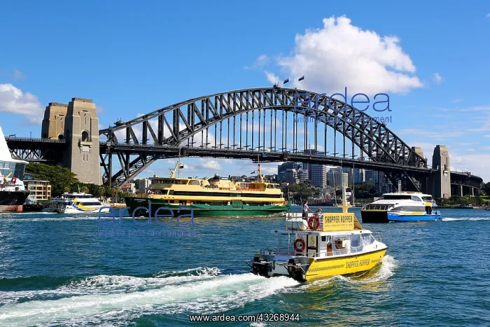 : Shopper Hopper and Ferry boats with the Sydney Harbour : Shopper Hopper and Ferry boats with the Sydney Harbour