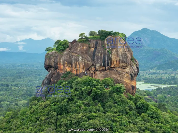 : Sigiriya rocks in a green landscape, Sri Lanka : Sigiriya rocks in a green landscape, Sri Lanka