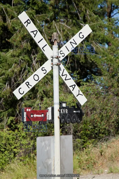 : Sign along the Kettle Vlley Railway near : Sign along the Kettle Vlley Railway near