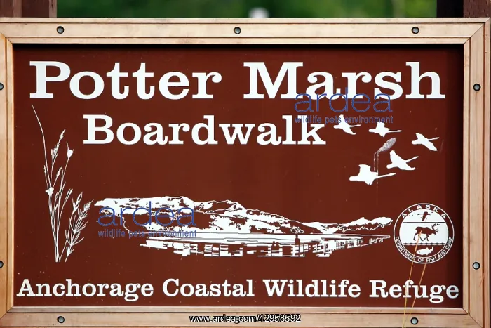 : Sign in Potter Marsh : Sign in Potter Marsh