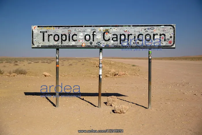 : Sign Tropic of Capricorn, near Kuiseb Canyon, Erongo : Sign Tropic of Capricorn, near Kuiseb Canyon, Erongo